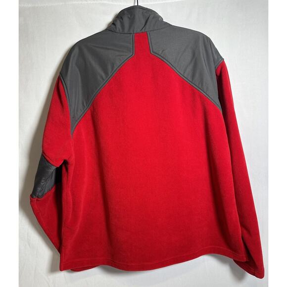 VTG Woolrich John Rich and Bros Mens Fleece Full Zip Jacket Men’s XL Red - Picture 7 of 7